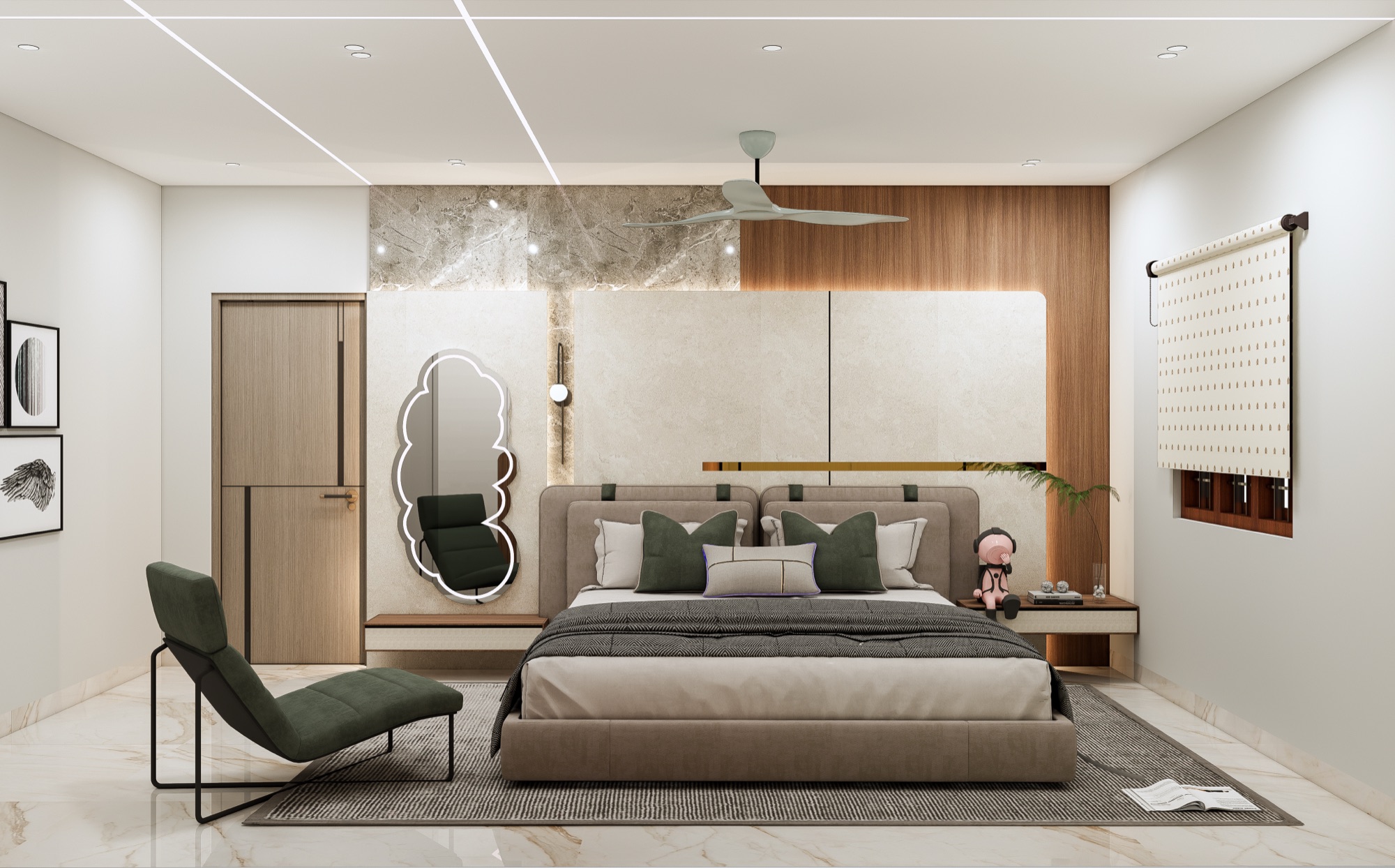 Living Room — 3 BHK · Kondapur